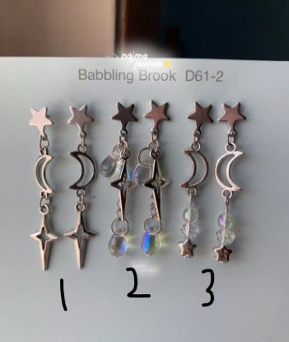 Celestial Star Studded Earrings | Celestial Star Silver Celestial Star Studded Earrings | Celestial Star Silver