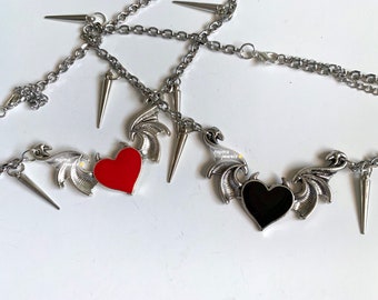 【BLACKPURPLE】Heart Basic Chain Necklace Man il_1080xN.4926086600_cs1y.jpg