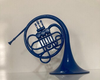 blue french horn etsy