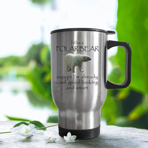 Taza de viaje de oso polar, regalos de oso polar para mujeres, regalos  divertidos para hombres, marido, papá, día del padre, mordaza de  cumpleaños, regalos útiles de elefante blanco -  México