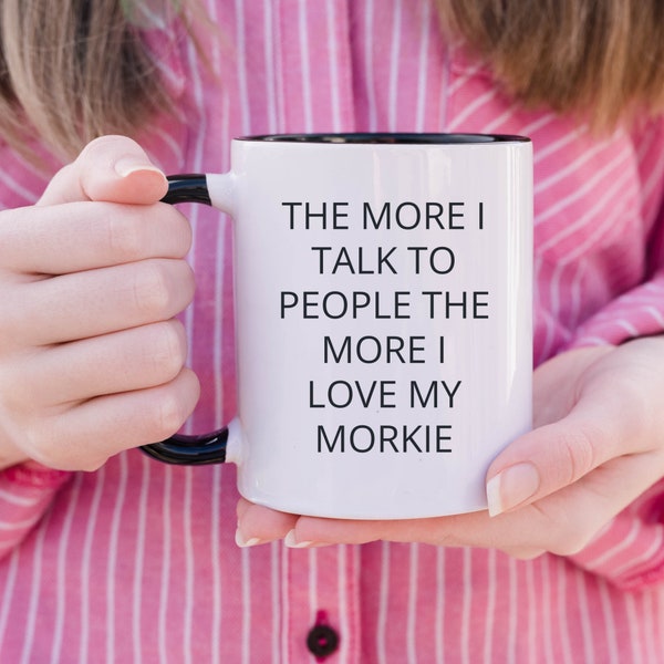 Mixed breed dog mug, Morkie gifts, morkie mug, Morkie Mama birthday gift, dog mom gift, i love my dog mug, dog themed gifts for women