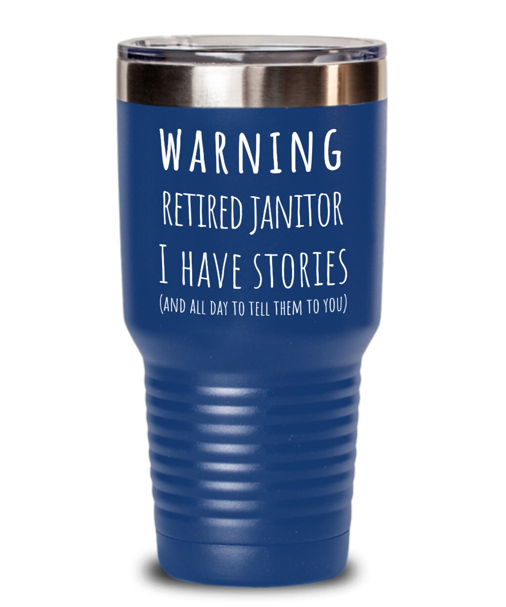 Janitor Tumbler, Janitor Retirement Gifts for Men, Funny Gifts for Janitors Under  30 Dollars, Farewell Gifts for Coworkers Women, 