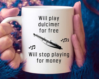 Dulcimer mug for musician, Dulcimer accessories for men, Dulcimer player gifts for teacher, Gifts for dulcimer student under 20 dollars,