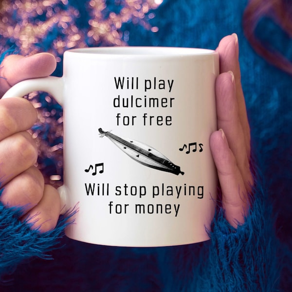 Dulcimer mug for musician, Dulcimer accessories for men, Dulcimer player gifts for teacher, Gifts for dulcimer student under 20 dollars,