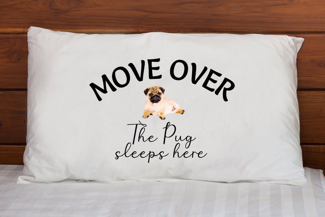Pug Pillowcase, Pug Dog Gifts for Women, for Men, Pug Gifts for Pug