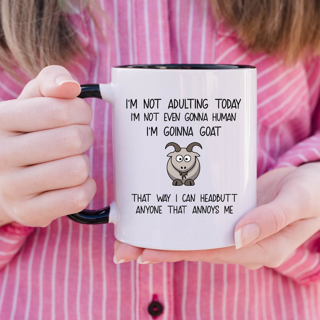 Goat Mug, Goat Gag Gift for Adults, Goat Themed Gifts for Women, Best