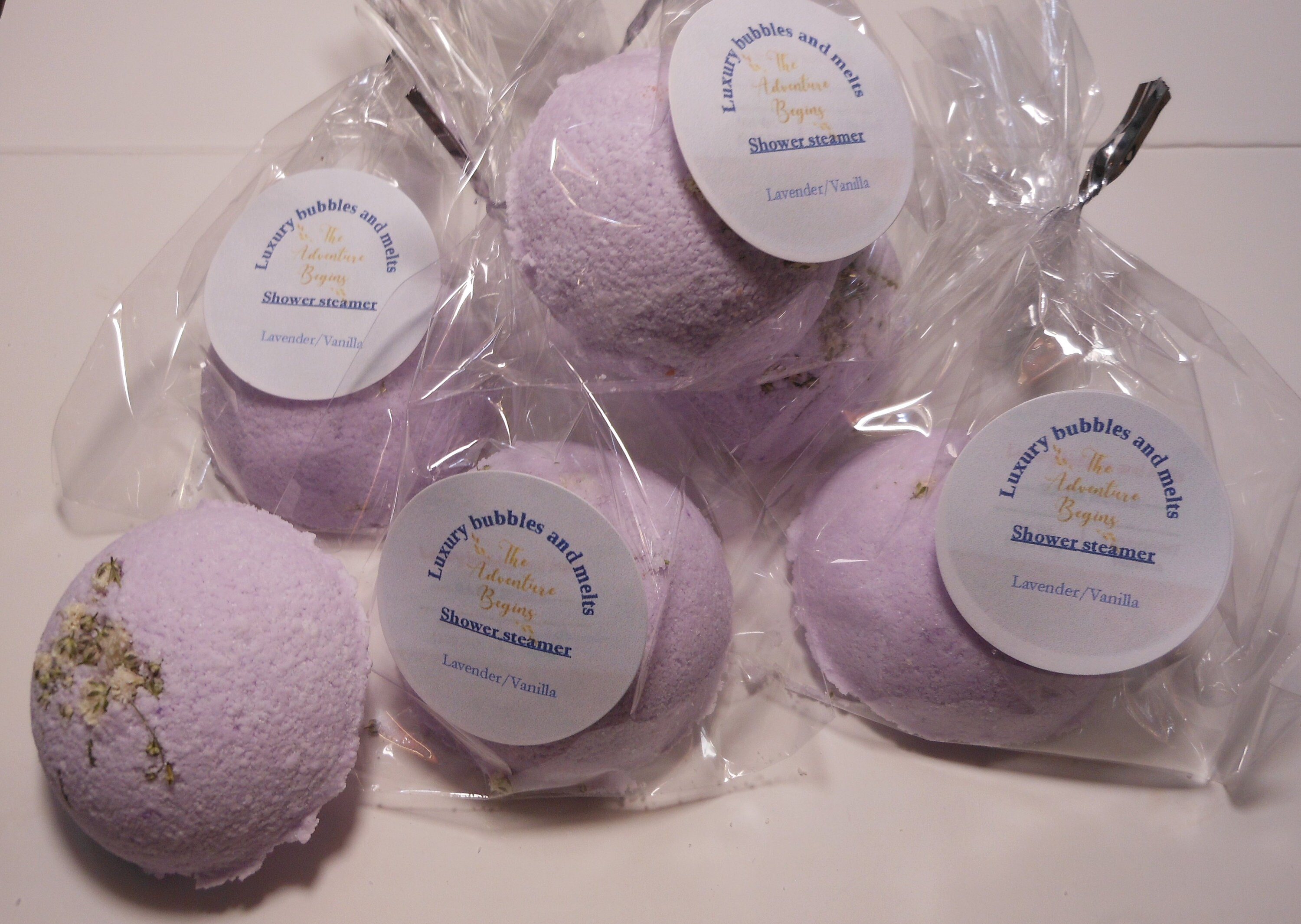 8 Lavender natural handmade shower steamers shower fizzies Etsy