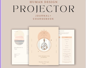 Human Design Projector Journal, now with 80 Pages! | Human Design Chart | Human Design Chart Reading | Learn Human Design