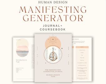 Manifesting Generator Journal & Workbook: Unlock Your Human Design Potential - Now with 73 pages!