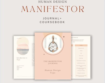 Human Design Manifestor Journal, jetzt mit 80 Seiten | Human Design Diagramm | Human Design Kartenlegung | Lernen Sie Human Design |