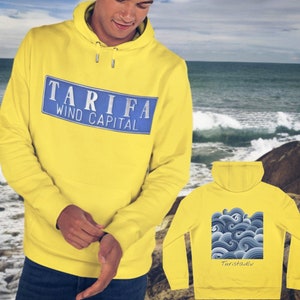 Surfer-Sweatshirt, Traveler-Sweatshirt, Herren-Sweatshirt, Damen-Sweatshirt, Pullover, Traveler-Kleidung, Surf-Kleidung, Strand Yellow Fizz