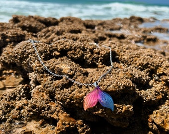 Mermaid tail necklace, Mermaid necklace, whale tail necklace, mermaid pendant, nautical jewelry, summer jewelry, mermaid, sea, TWO SEAS.