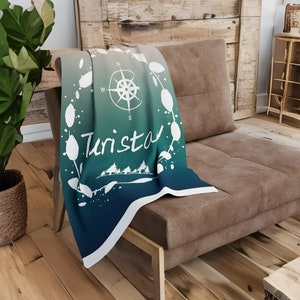 Travel blanket, polar blanket, traveler gift, polar blanket, arctic polar blanket, camping blanket, excursion blanket, car blanket, camper.
