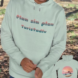 Travel sweatshirt, traveler sweatshirt, vacation sweatshirt, travel gift, pullover, globetrotter clothing, traveler clothing, adventure Aqua Green