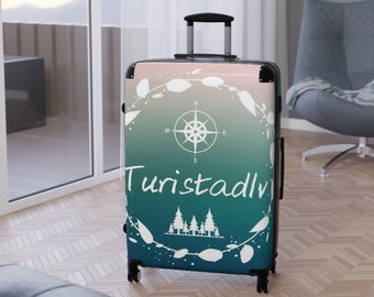 Travel suitcase, luggage, vacation suitcase, traveler suitcase, traveler gift, travel gift, globetrotter, vacation, adventurer,
