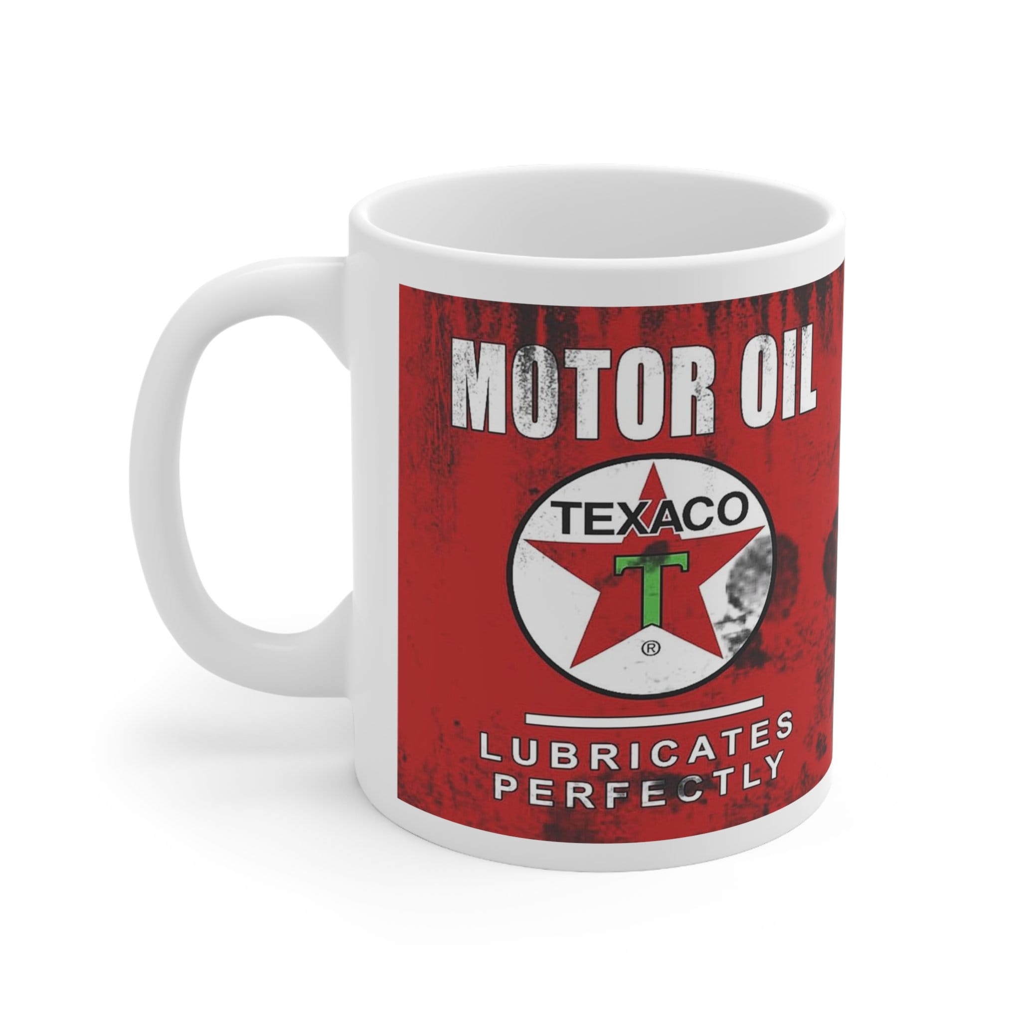Vintage Texaco Motor Oil Coffee Mug Retro Texaco Collectible Classic