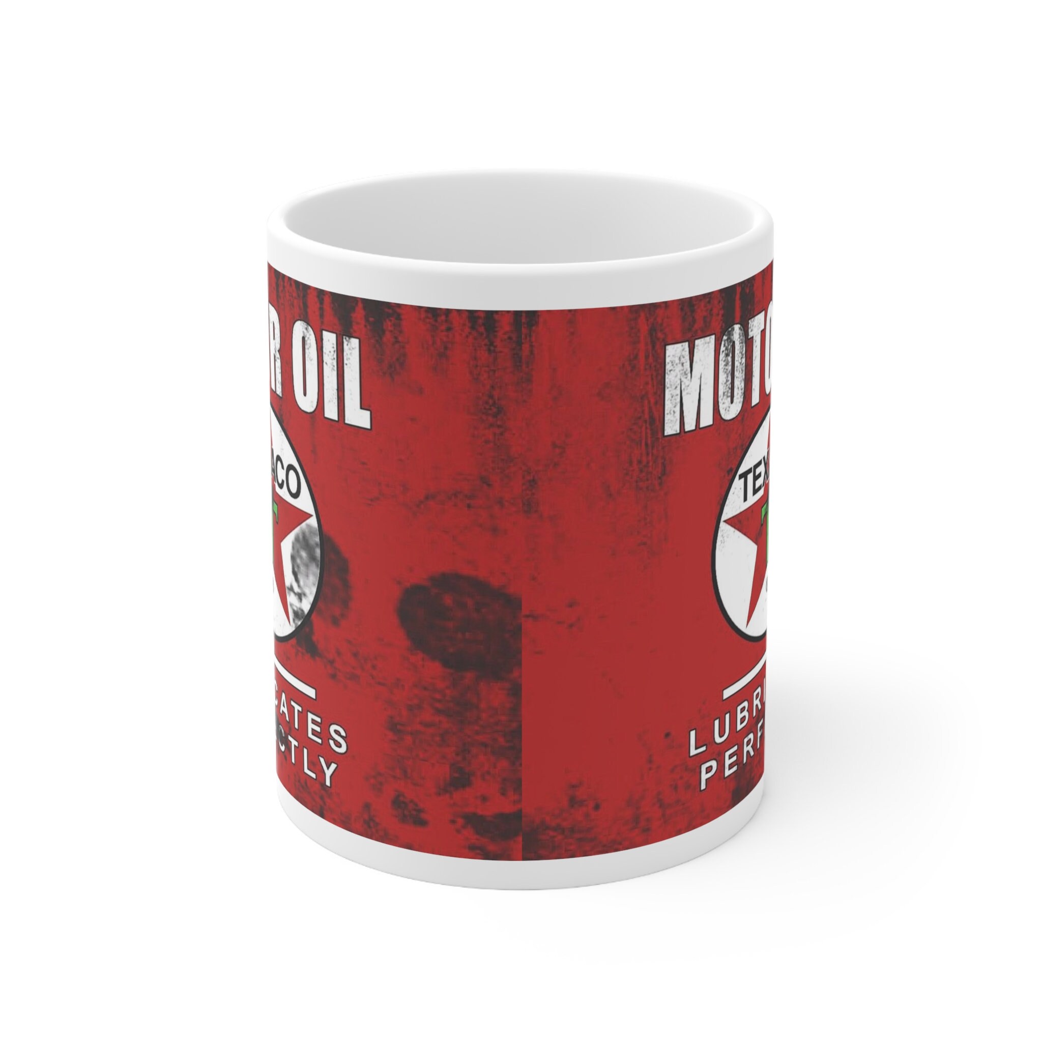 Vintage Texaco Motor Oil Coffee Mug Retro Texaco Collectible Classic