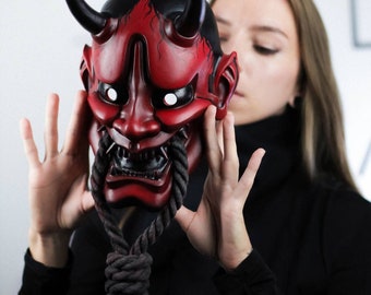 HANNYA Mask Handmade full Face wall decor