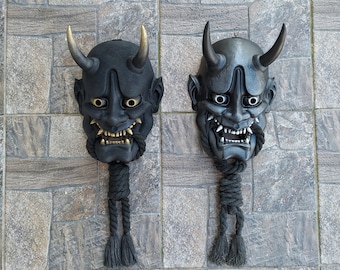Hannya Mask Full Face Handcrafted For Any Size Wall Decor Halloween