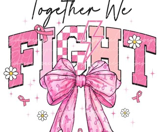 Ensemble, nous combattons le png, Sensibilisation au cancer du sein png, Guerrier du cancer du sein png, Noeud coquette rose png, Ruban rose png, Combattre le cancer png thumbnail