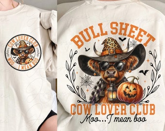 Bull Sheet PNG, Halloween Png, Bull Png, Ghost Cows Png, Funny Cow Png, Fall Png, Cow Lover Png, Highland Cow Png, Instant Download