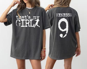 Svg personnalisé de maman de softball, personnalisé Svg c'est ma fille, conceptions de jour de match de maman de softball, cadeau parfait pour la fête des mères et conception de chemise de softball