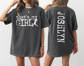 Svg personnalisé de maman de softball, personnalisé Svg c'est ma fille, conceptions de jour de match de maman de softball, cadeau parfait pour la fête des mères et conception de chemise de softball