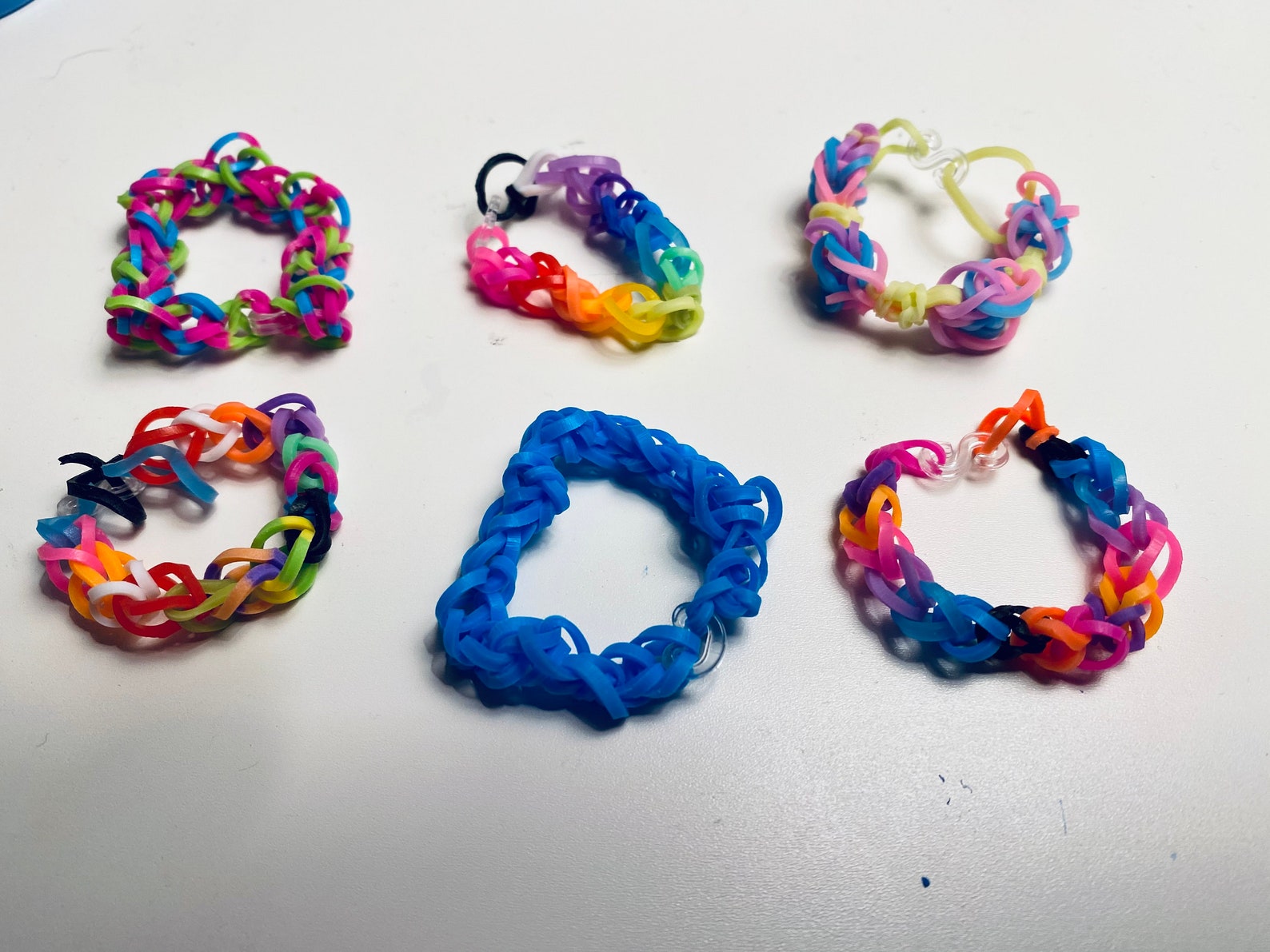 3pk Colorful Loom Band Bracelets Etsy