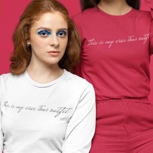 This Is My Eras Tour Outfit Crew Neck Sweatshirt Long Sleeve