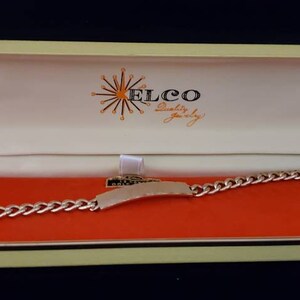Elco Sterling Id Bracelet - Etsy