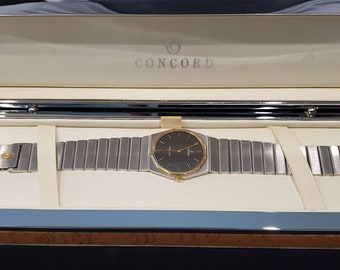 Vintage Concord Mariner SG 15 81 115 V13  Stainless Steel 18KT Gold Men's Watch