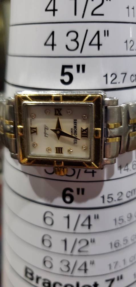 Vintage Raymond Weil 9630 Parsifal Mother of Pearl Dial 