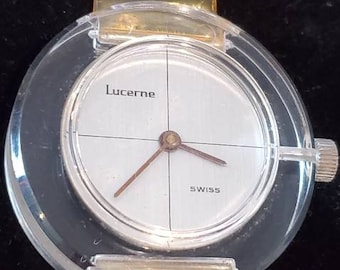 Vintage 1970 Lucerne Lucite Watch - Etsy display picture 3