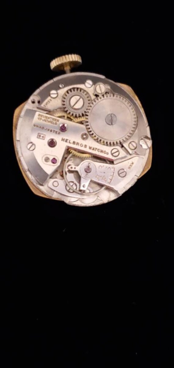 Rare Vintage Helbos 17 Jewel Gold Filled Mechanic… - image 8