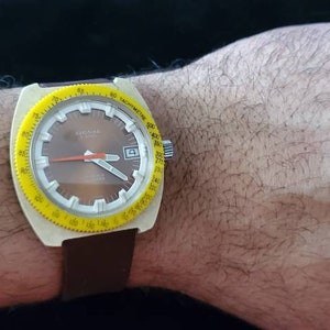Signal All Guard Very Rare Vintage Swiss Signal Allguard Diver 17 Jewels Men's Watch - Etsy