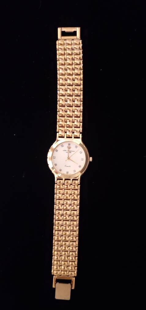 Vintage Jules Jurgensen Ladies Diamond Quartz Watch Etsy
