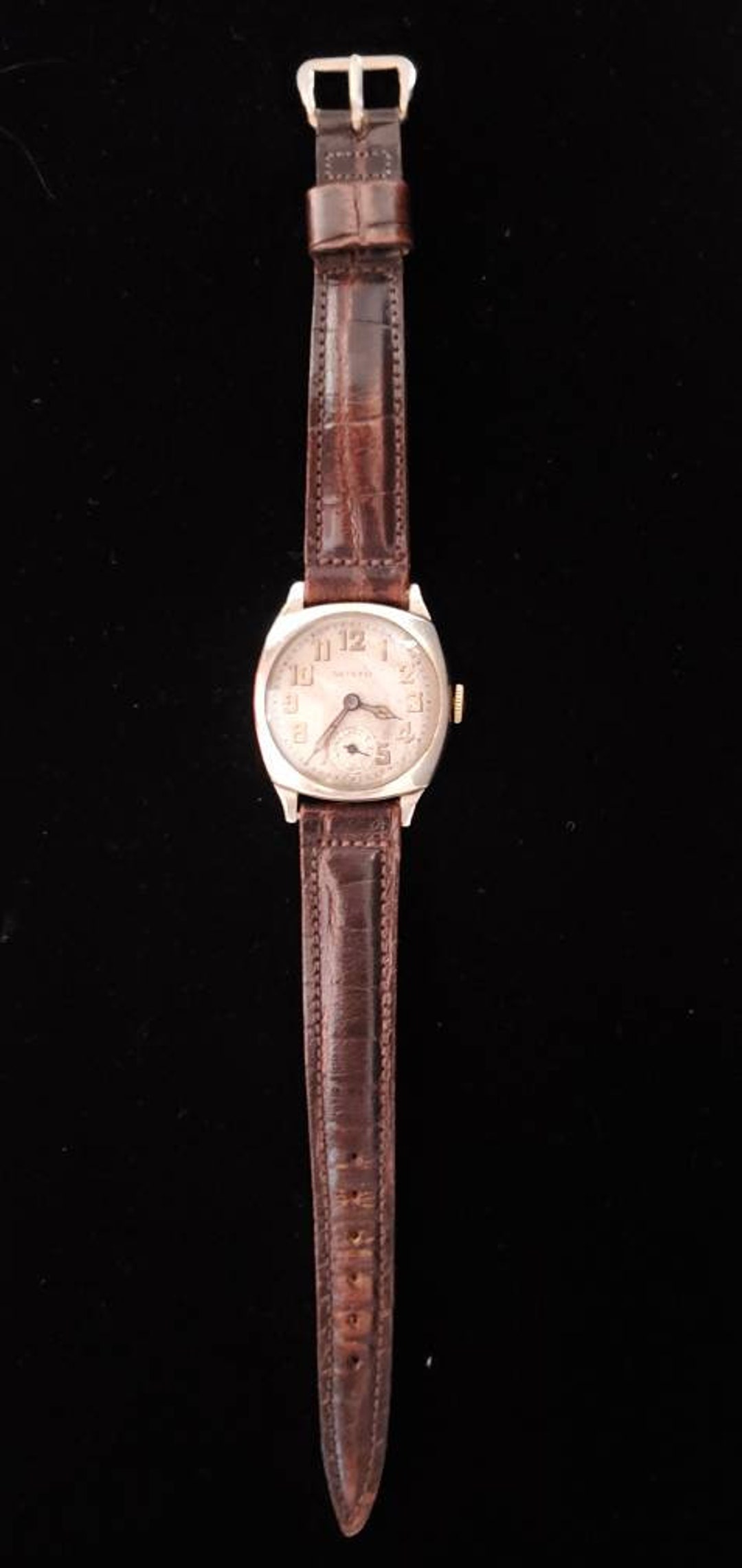 Rare Vintage Aristo Military 6 Jewel Mechanical Men display picture 3