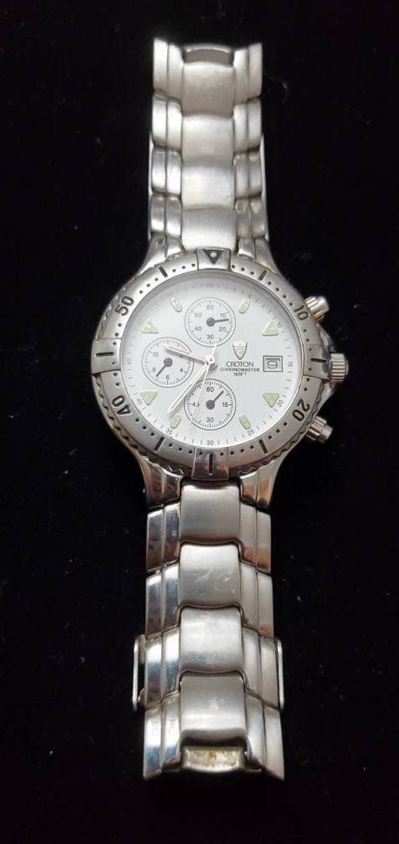 Croton Chronomaster Stainless Steel Quartz Mens Wa