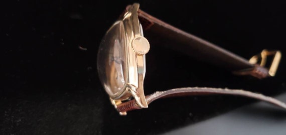 Rare Vintage Helbos 17 Jewel Gold Filled Mechanic… - image 5