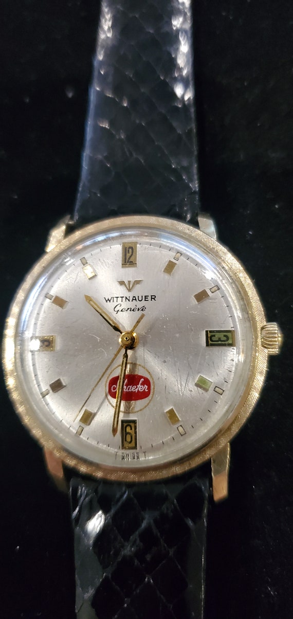 Rare Vintage Wittnauer Geneve Schaefer Manual Win… - image 7