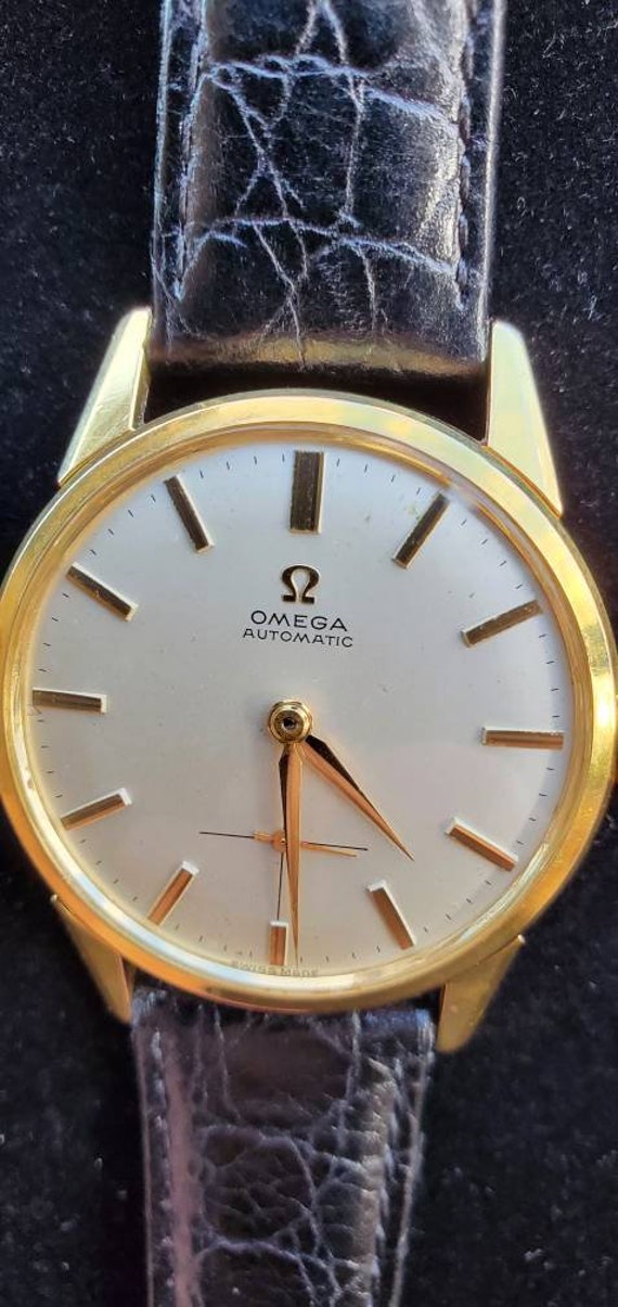 Vintage Omega chapado en oro suizo hecho reloj automatico para hombres Etsy Mexico
