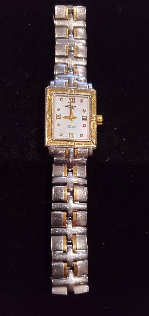 Gold raymond weil ladies watch with diamonds - Etsy 日本