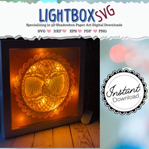 Celtic Tree of Life 3D SVG Layered shadowbox light box download Cricut  lightbox with fairylights perfect gift or DIY wall art project