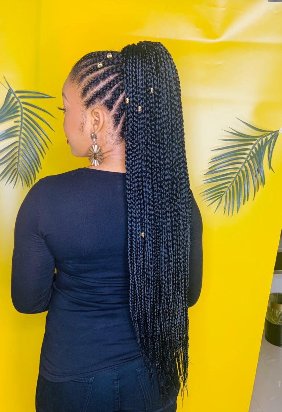 Drawstring Braided Ponytail Extensions Etsy