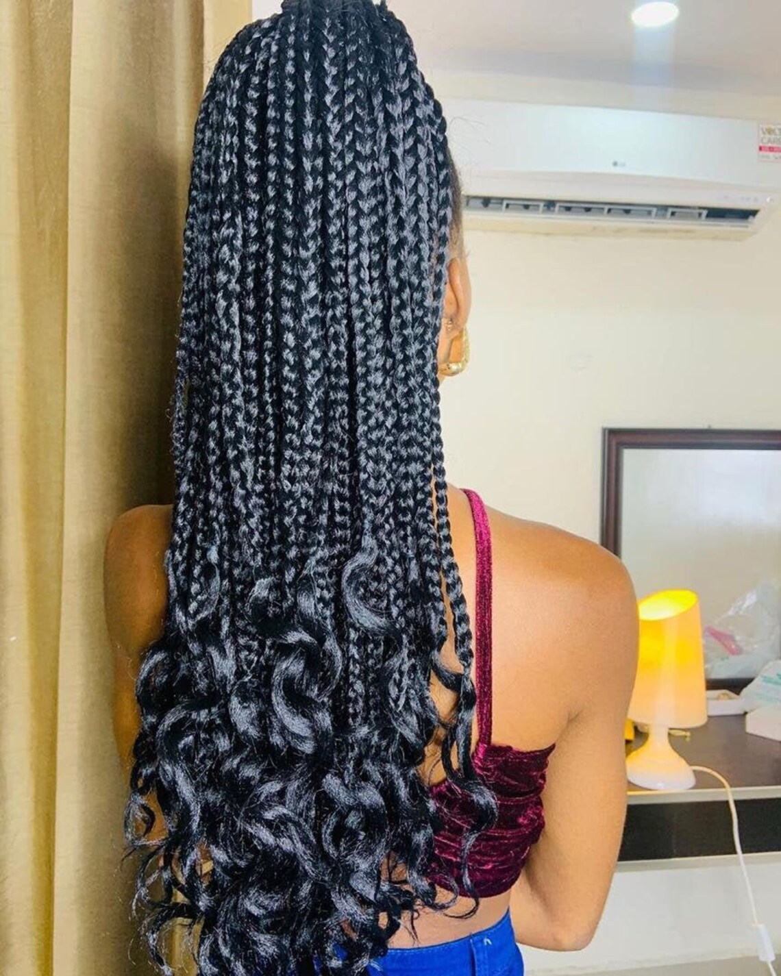 Drawstring Braided Ponytail Extensions Etsy