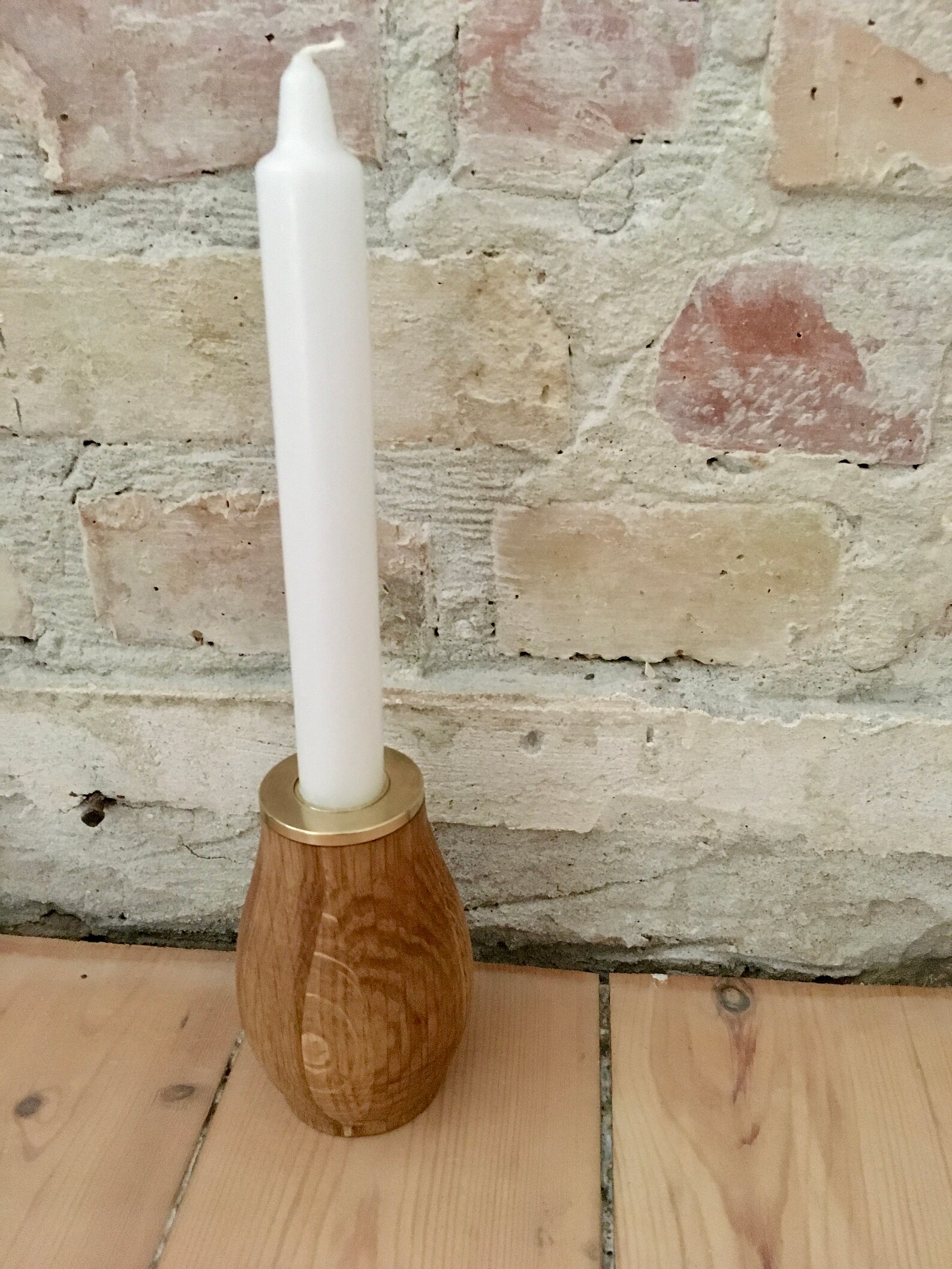 Madetoorder Solid oak candle holder Etsy