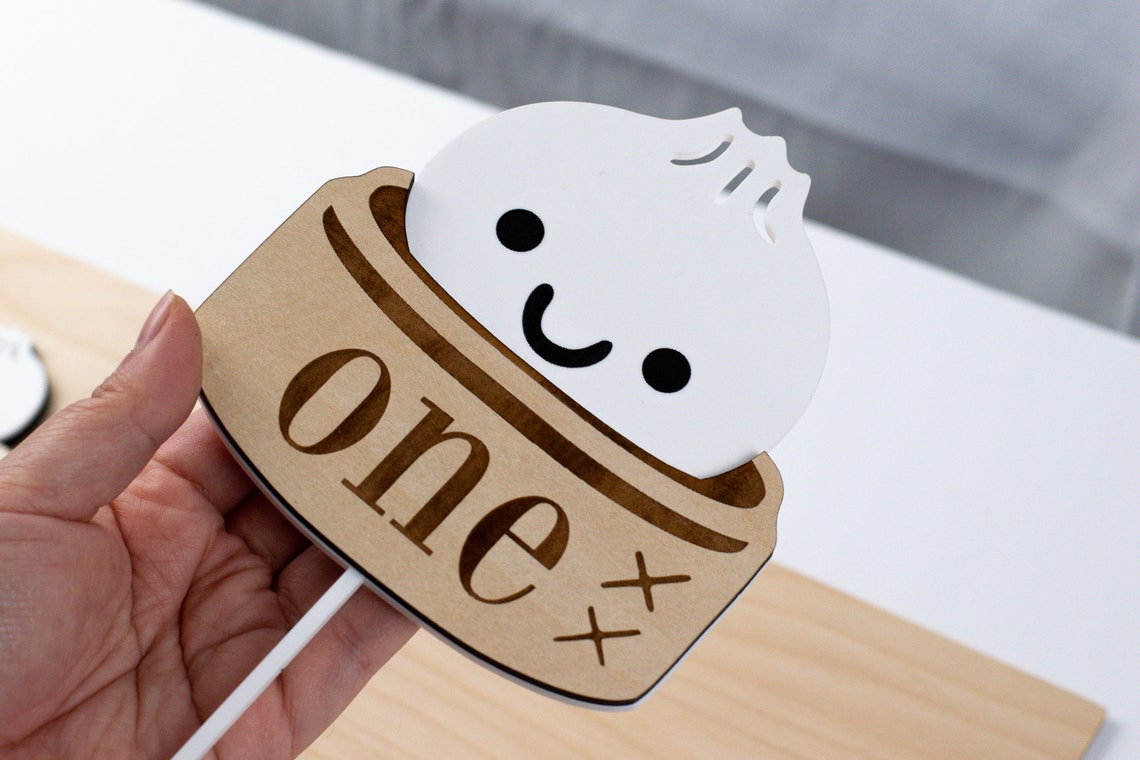 Dumpling Cake Topper, Dim Sum Birthday Party Decorations, First ...
