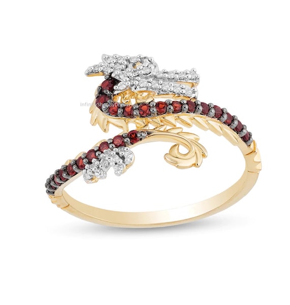 Enchanted Disney Mulan 1.20 Ct Simulated Orange and White Diamond