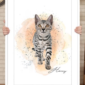 Retrato personalizado de animais de estimação em memória de cachorro, presente memorial para amantes de animais de estimação, presente memorial para perda de cachorro, presente de simpatia para animais de estimação, presente de natal