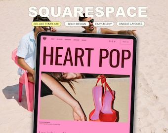 Heart Pop Squarespace 7.1 Template for Service Businesses, Coaches & Workshop Creators